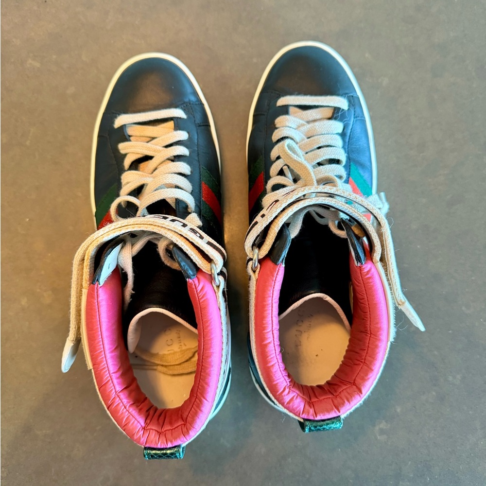 Women’s Gucci high top sneakers. - Picture 6 of 7